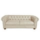 thumbnail image 2 of Sofa Florencia 3 Cuerpos Cuero Colorado Beige, 2 of 5