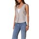 thumbnail image 4 of INSPIRE CHIC Chaleco Casual de Lino para Mujer sin Mangas con Cuello en V y un Solo Botón Ligero S Beige Gris, 4 of 6