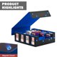 thumbnail image 3 of Caja de Almacenamiento TINTEK T2400 de Cuero PU Magnética para Más de 3000 Cartas, 3 of 7