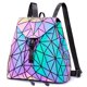 thumbnail image 1 of Mochila LOVEVOOK geométrica luminosa holográfica para mujer, 1 of 6