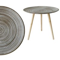 Oem - Mesa Lateral Dorada Puntos Mesa De Centro Decoración 30Cm