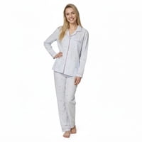 Likeshop - Pijama Mujer Manga Larga Botones Diseños Colores 107