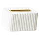 thumbnail image 1 of Caja De Pa?uelos Dispensador De Pa?uelos De Borde Redondeado Para Organizador De Ba?o De Dormitorio Oro Blanco, 1 of 5