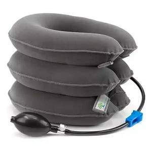 Leon Import - Almohada Cojín Inflable 3 Nivel Cuello Cervical Viaje Avión