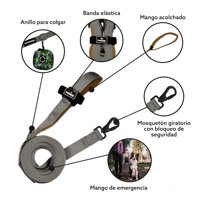 Correa De Paseo Adiestramiento Para Perros Petlounge 3M 2.0 Fucsia