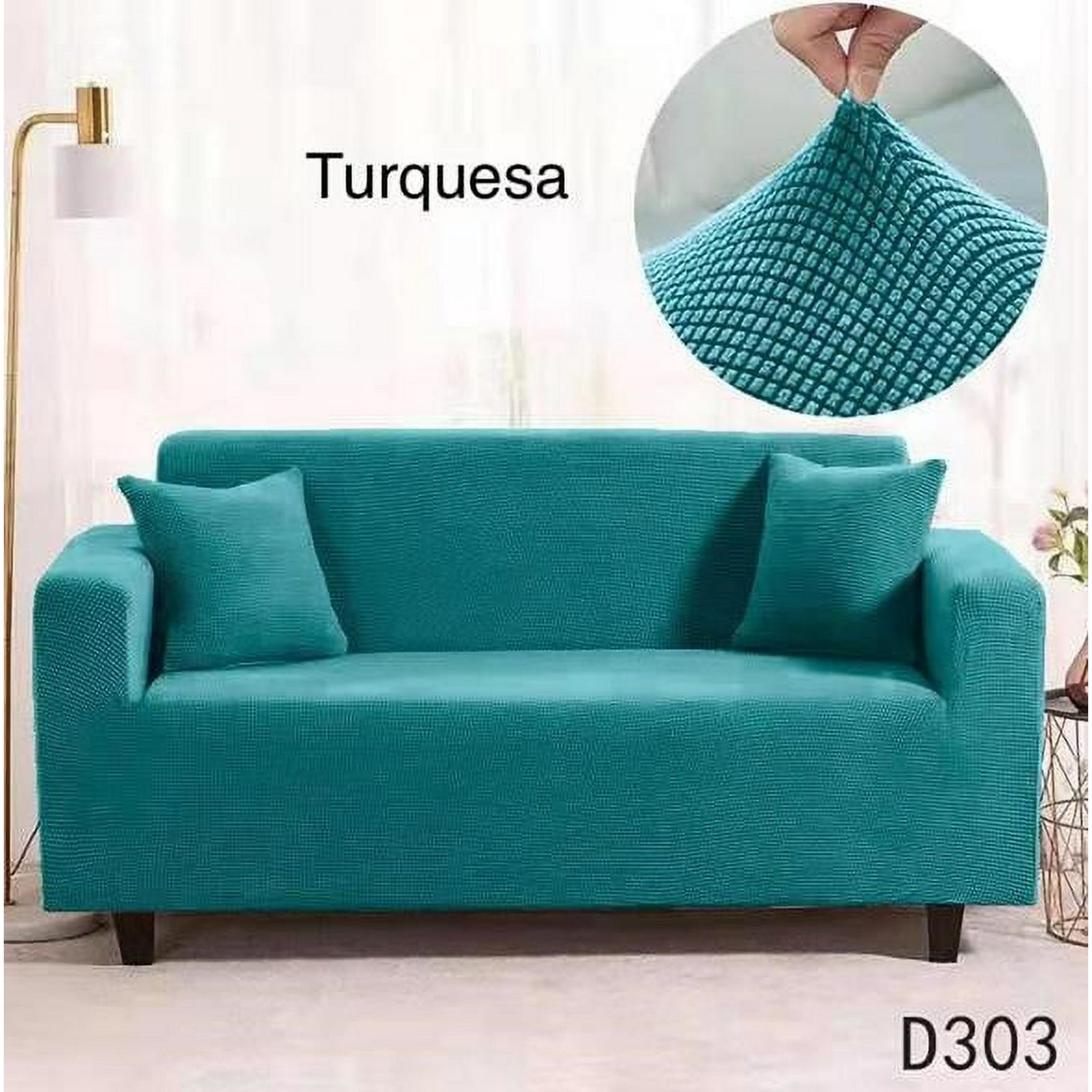 Angeles Del Hogar - Funda Cubre Sofa Sillon Cuadrille 2 Cuerpos