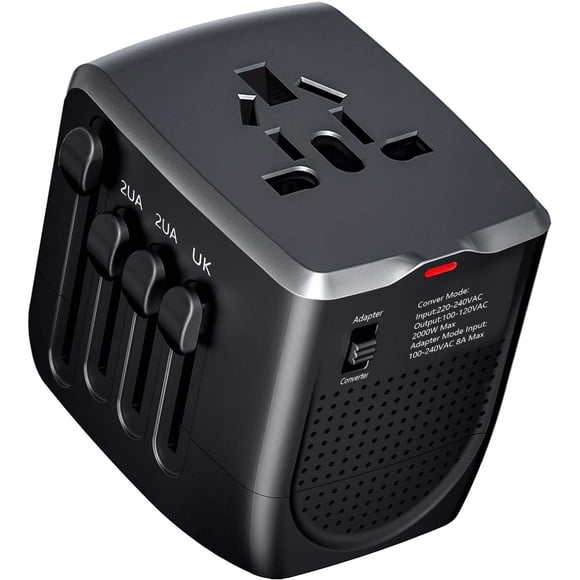 Adaptador de viaje WAUDM convertidor de voltaje 230V a 120V