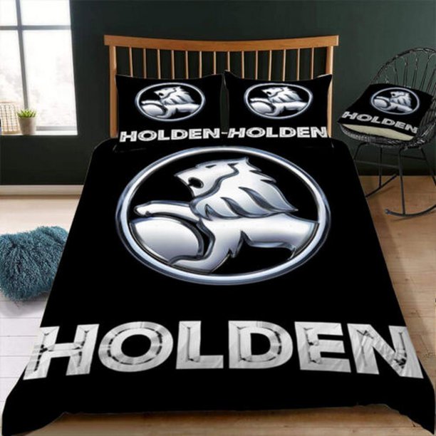 Black Silver Red Holden Quilt Duvet Cover Set Bedroom Decor Bedspread Soft