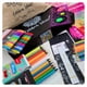 thumbnail image 4 of Set de Arte de dibujo en hojas negras XL con lápices de colores metalizados fluor pastel, 4 of 12
