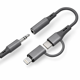 thumbnail image 1 of Adaptador Audio 2 En 1 Tipo-c Lightning Auxiliar 3.5mm, 1 of 5