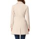thumbnail image 3 of INSPIRE CHIC Abrigos de Mujer con Botonadura Simple Abrigo Largo de Invierno Gabardina S Blanco Crema, 3 of 6
