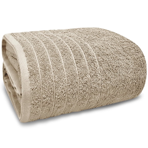 Toallas de baño Tens Towels Jumbo, 100% algodón, 40 x 80 cm, color beige, paquete 1