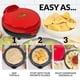 thumbnail image 3 of Quesadilla Maker Nostalgia Taco Tuesday Deluxe de 8 pulgadas, color rojo, 3 of 9