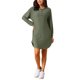 thumbnail image 1 of INSPIRE CHIC Vestido cómodo acanalado de manga larga para mujer con textura ondulada única, ropa casual, camisetas, XL Verde, 1 of 6