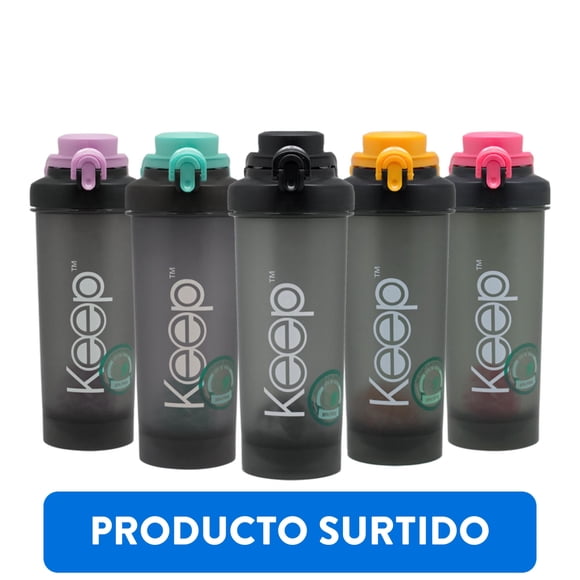 Botella keep sport shaker 700 ml plastico ,color surtido, 1 Un