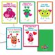 thumbnail image 1 of Paper Frenzy - Pack de 25 tarjetas de San Valentín con tema de monstruos y sobres, 1 of 7