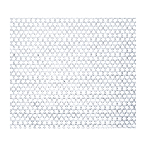 Hoja Perforada de Acero Inoxidable 304 con Agujero Redondo de 20GA 11.8" x 11.8" Uxcell