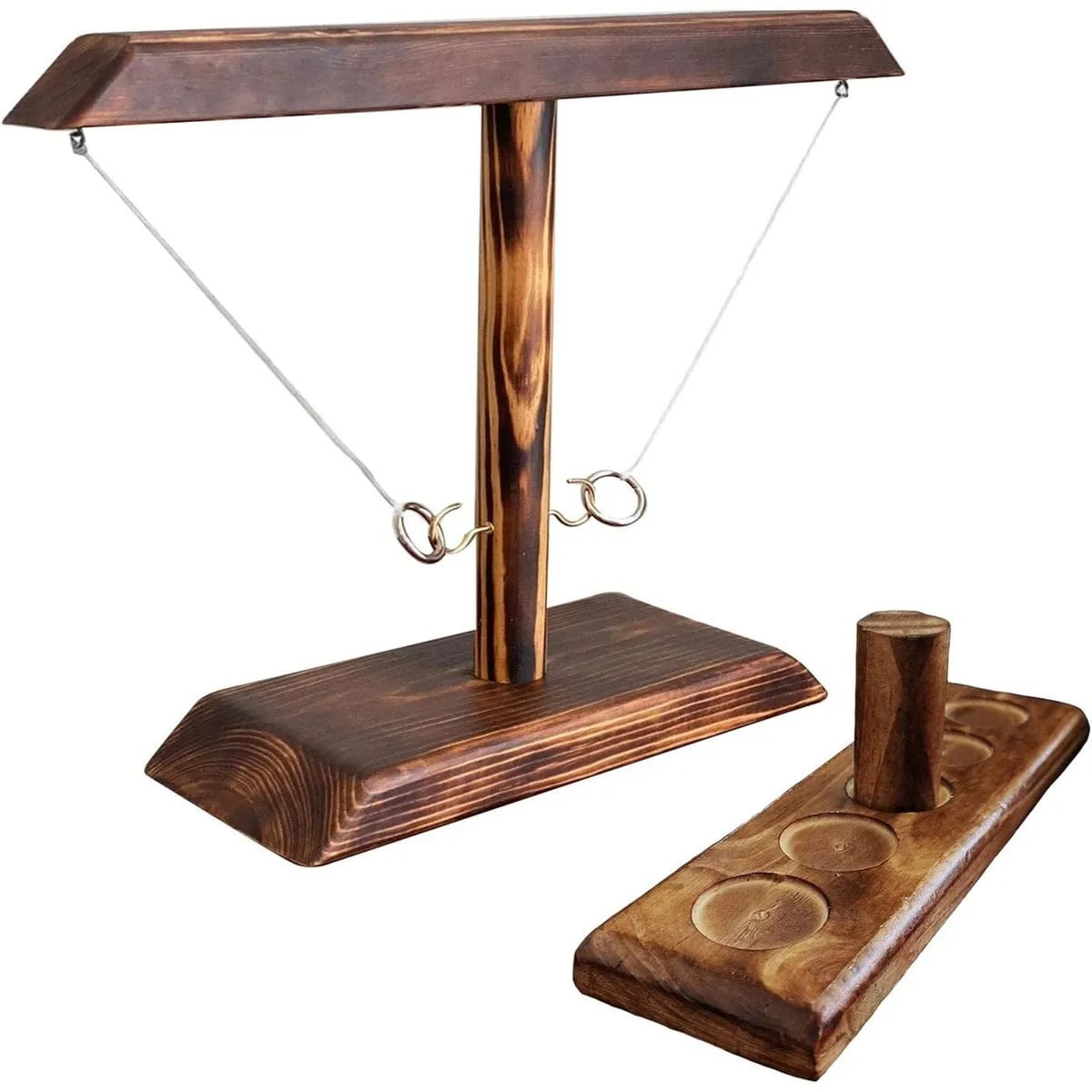 Genérica - Ring Toss Juego De Madera Apunta O Toma Juego De Beber