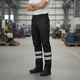 thumbnail image 2 of Pantalón Cargo Gabardina Con Cinta Reflectante Hombre Negro, 2 of 8