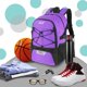 thumbnail image 5 of WOLT | Mochila de baloncesto grande con soporte para balones y compartimento para zapatos separados, ideal para baloncesto, fútbol, voleibol, natación, gimnasio o viajes (morado), 5 of 6