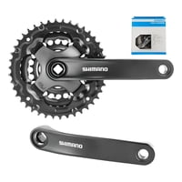 Volante + Biela Shimano Tourney Fc-Ty501 170Mm 42-34-24T - Negro