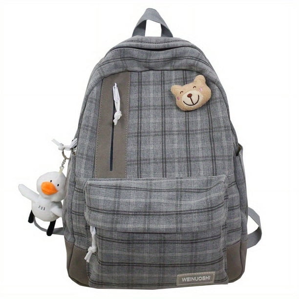 Unleash Your Style with Our Korean Version High School Student Backpack - Simple, Casual, and Fashionable for Both Genders!