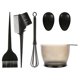 thumbnail image 4 of Salon Hair Color Dye Bowl Peine Cepillo Cubierta De La Oreja Herramienta De Peluquería 5pcs Negro, 4 of 5