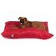 thumbnail image 1 of Cama rectangular para perros Majestic Pet, tamaño grande, lavable, roja, 1 of 5