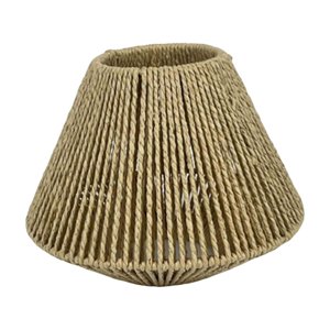 Ioensy - Cubierta Rústica Tejida A Mano De La Luz De La Lámpara De La Pantalla Para La Decoración De La Oficina Del Café Pequeña