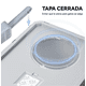 thumbnail image 3 of Arenero Gato Cerrado Baño Sanitario Con Tapa Y Pala Grande Color Gris Marca KOBA, 3 of 3