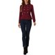 thumbnail image 2 of INSPIRE CHIC Chaqueta Peplum Steampunk para Mujer con Cuello Alto y Doble Botonadura Blazer Casual de Oficina L Burdeos, 2 of 6