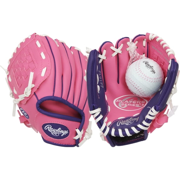 Guante de béisbol Rawlings PLAYERS Series T-Ball Youth 9 Rosa