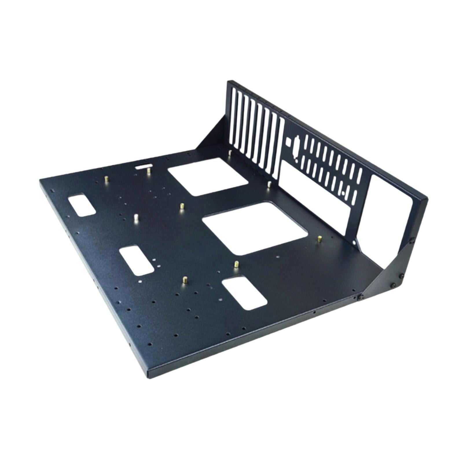 Magideal - Abrir Chasis Estante De Casos Computadora Abre Accesorios De Placas Base De Placa Base Con Marco De Chasis De La Computadora Del Orificio De Enrutamie