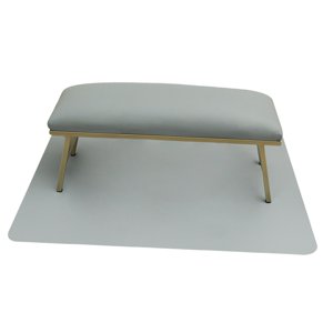 Ioensy - Almohada Y Tapete De Mano Para Decoración De Uñas, Juego De Alfombrillas Para Decoración De Uñas, Para El Hogar, Brazo, Uñas, Gris Claro