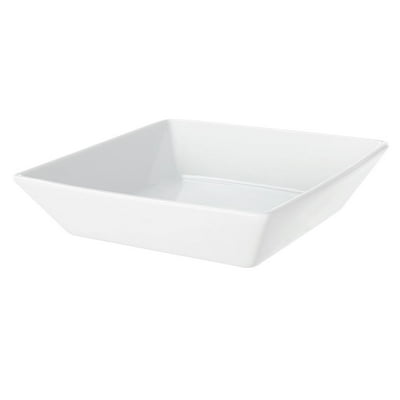 Plato Cuadrado Hondo 1 Pieza Blanco Loza 1 Un Mainstays