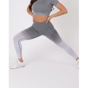 Genérica - Calza Push Up Deportiva Bicolor Mujer Levanta Glúteo