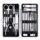 thumbnail image 3 of Kit de cortaúñas y pedicura de 18 piezas de acero inoxidable para manicura, cuidado profesional y cuidado de uñas con estuche de viaje de lujo., 3 of 7