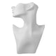 thumbnail image 3 of Exhibición de collar y aretes Soporte de joyería Media cara Modelo femenino Cabeza Exhibición de aretes Soportes Exhibición de maniquí de joyería para , Blanco, 3 of 5