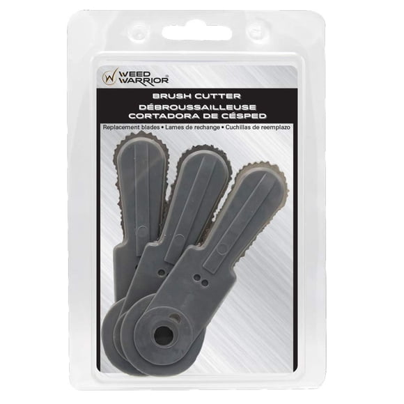 Cuchillas para desbrozadora Weed Warrior, paquete de 3 unidades, afiladas