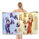 thumbnail image 1 of Sundrop y Moondrop Toalla de playa de secado rápido con diseño temático, regalo para mujeres y niñas, ideal para cumpleaños, fans, amantes de la música, uso en la playa o al aire libre, 78 × 150 cm, 1 of 6