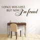 thumbnail image 2 of Decomural Lost But Now I'm Found Bible Verse WS-17382, 2 of 2