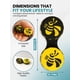 thumbnail image 5 of Estuche Para Lentes De Contacto Bee Paquete De 3, 5 of 7