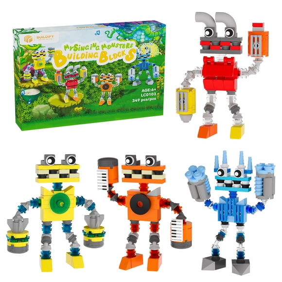 Set de construcción BUILDIFY Sing Music Monsters 349 piezas 6+
