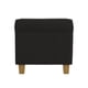 thumbnail image 4 of Ottoman de almacenamiento Benzara Pyp cuadrado 45 cm color chocolate, 4 of 5
