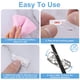thumbnail image 5 of Clips adhesivos para cables TidyHelper Clear (40 unidades, M) para pared, 5 of 6