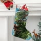 thumbnail image 2 of Jack el Cazagigantes Tema: Calcetines de Navidad, fino lino blanco para colgar en escaleras y chimenea, decoración navideña para el hogar, regalo de Navidad. 45cm × 32cm, 2 of 5