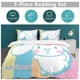 thumbnail image 5 of Cinnamoroll Quilt Set Thicken Soft 3 Pieces Bedding Set All Season Duvet Cove with 2 Pillowcases for Adult Women Girls Teens Home Room Decor, 5 of 5