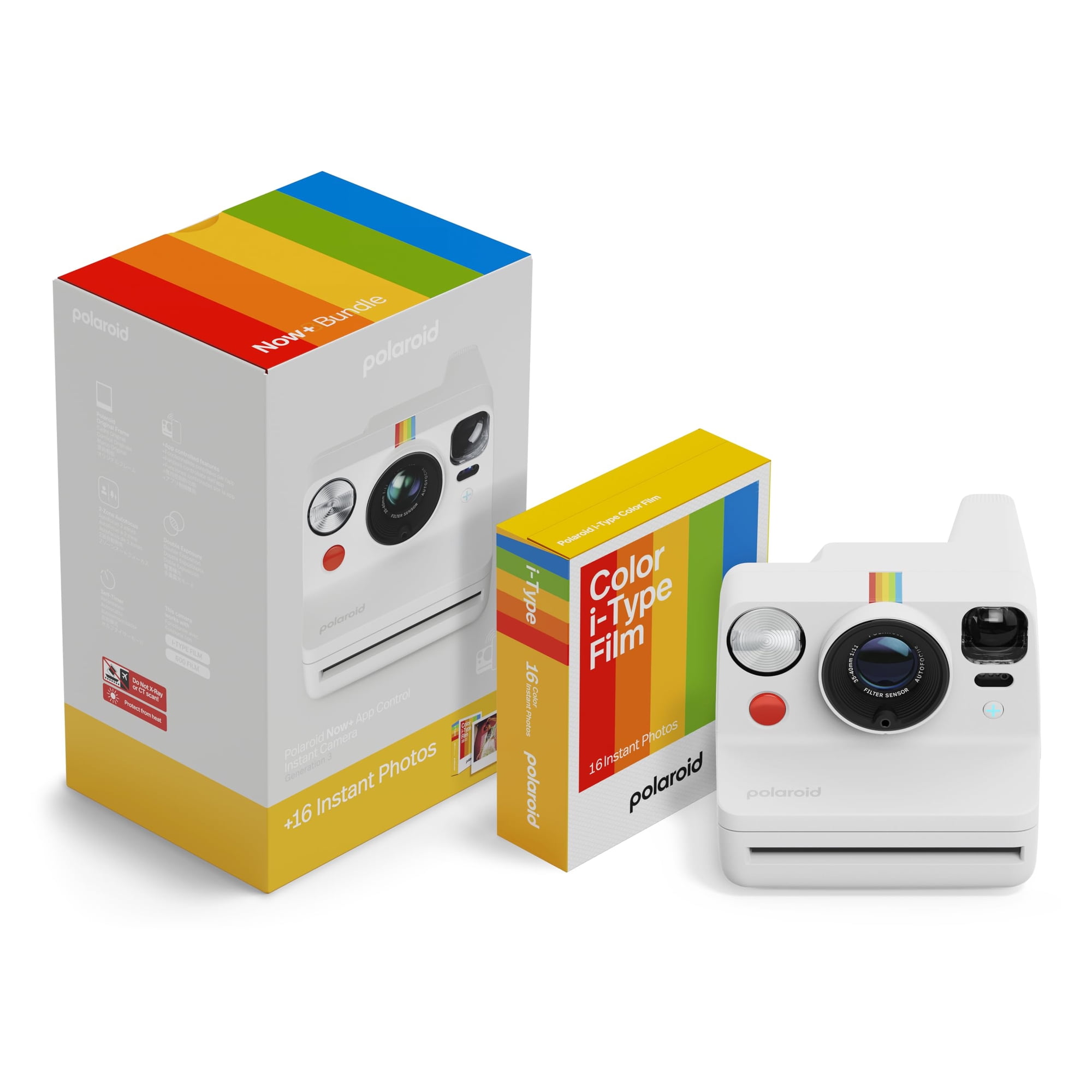 Cámara Instantánea Polaroid Now+ I-type De Tercera Generación Con 16 Películas