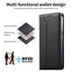 thumbnail image 5 of Funda tipo cartera con bloqueo RFID para Samsung Galaxy S23 Ultra cubierta magnética de cuero con tapa y soporte Negro, 5 of 6