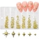 thumbnail image 1 of 200 adornos premium de estrella para uñas, 3D, dorados, 1 of 6